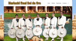 Desktop Screenshot of mariachirealsoldeoro.com